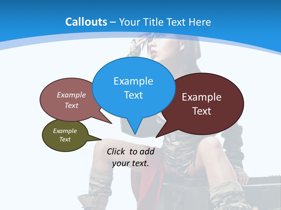 Girl Tempting Pin Up PowerPoint Template