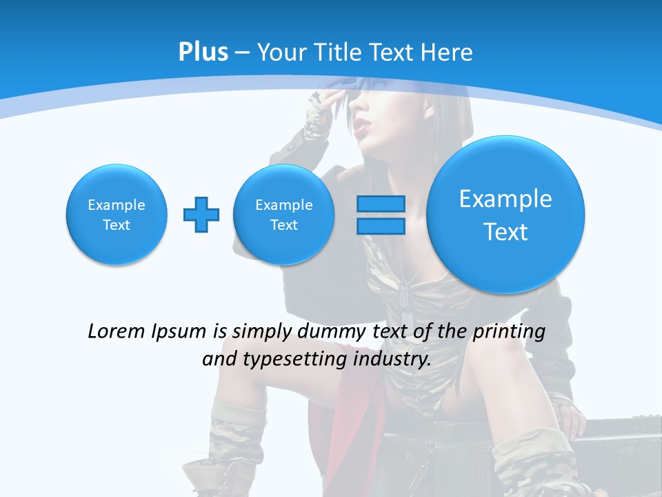 Girl Tempting Pin Up PowerPoint Template