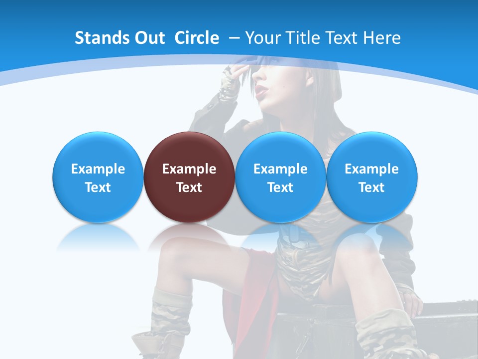 Girl Tempting Pin Up PowerPoint Template