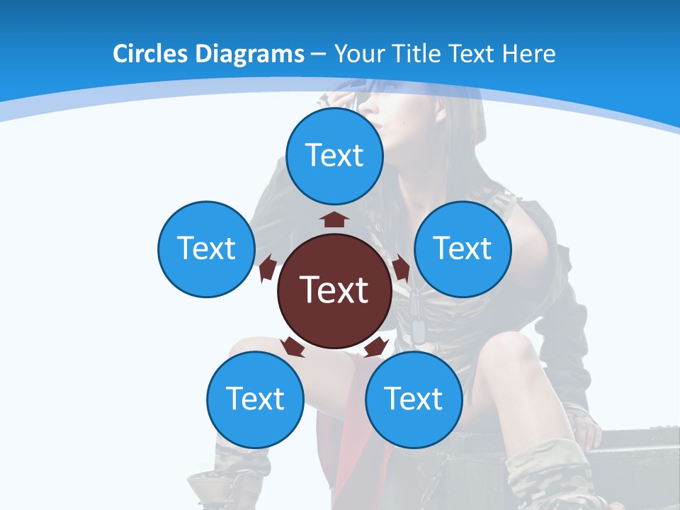 Girl Tempting Pin Up PowerPoint Template