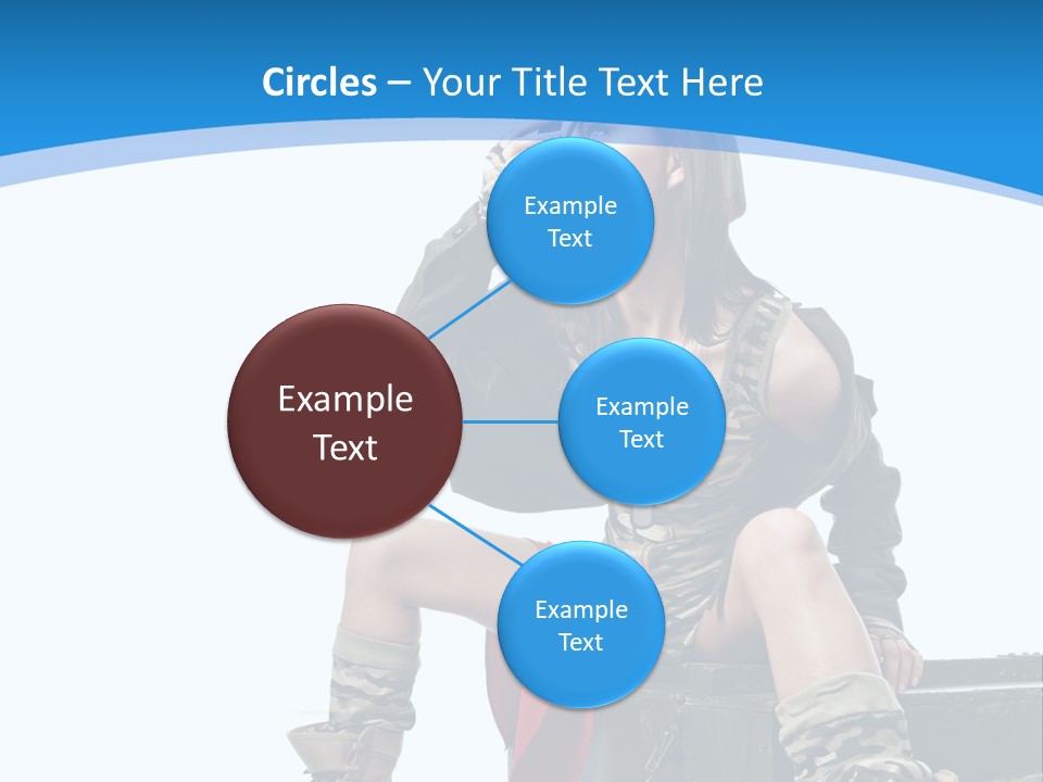 Girl Tempting Pin Up PowerPoint Template