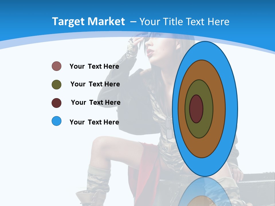 Girl Tempting Pin Up PowerPoint Template