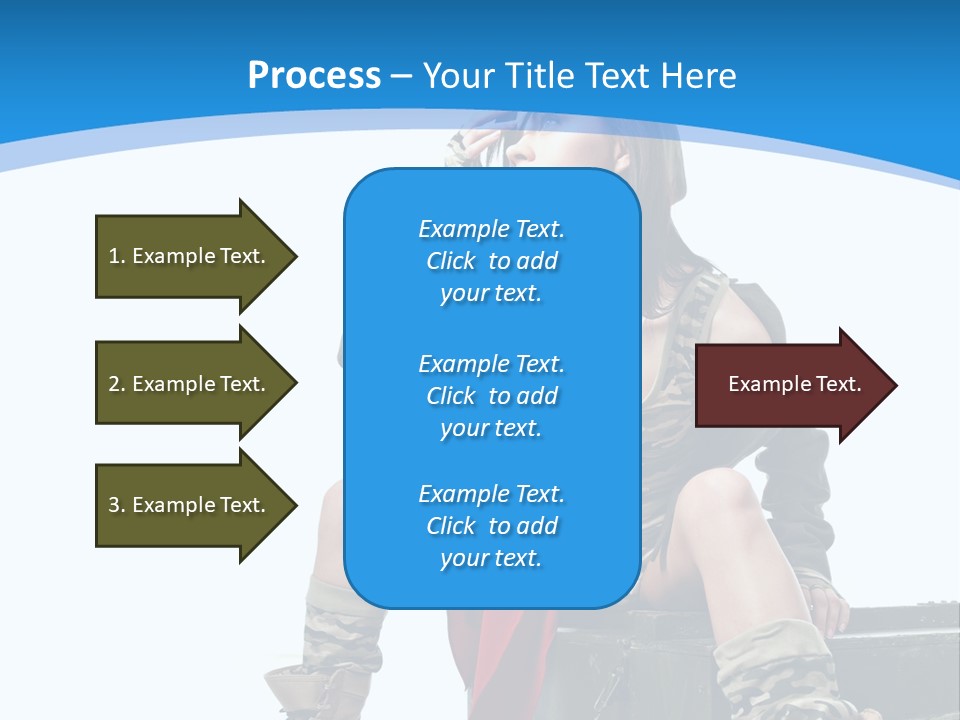 Girl Tempting Pin Up PowerPoint Template