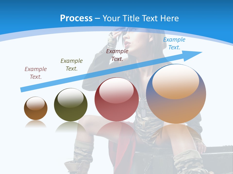 Girl Tempting Pin Up PowerPoint Template