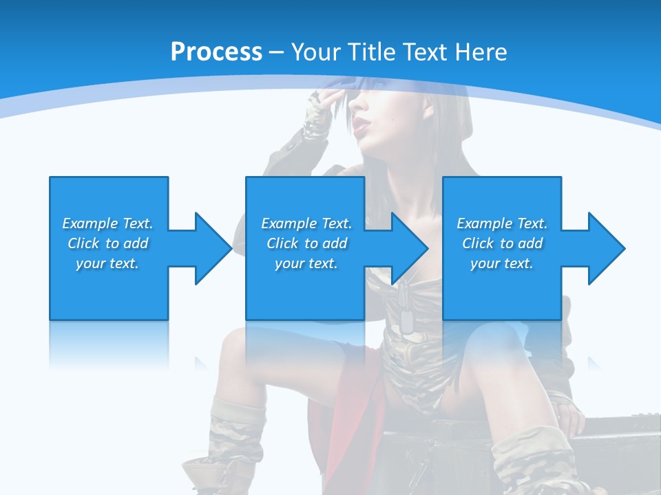 Girl Tempting Pin Up PowerPoint Template