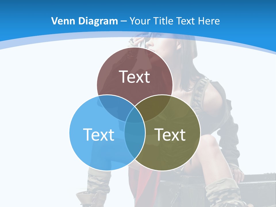 Girl Tempting Pin Up PowerPoint Template