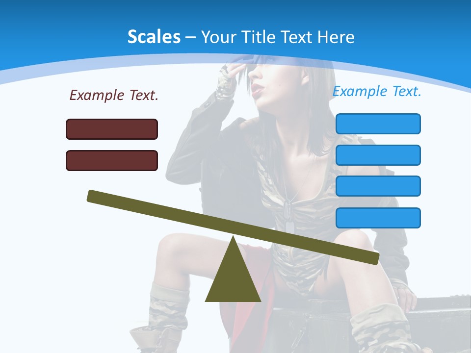 Girl Tempting Pin Up PowerPoint Template