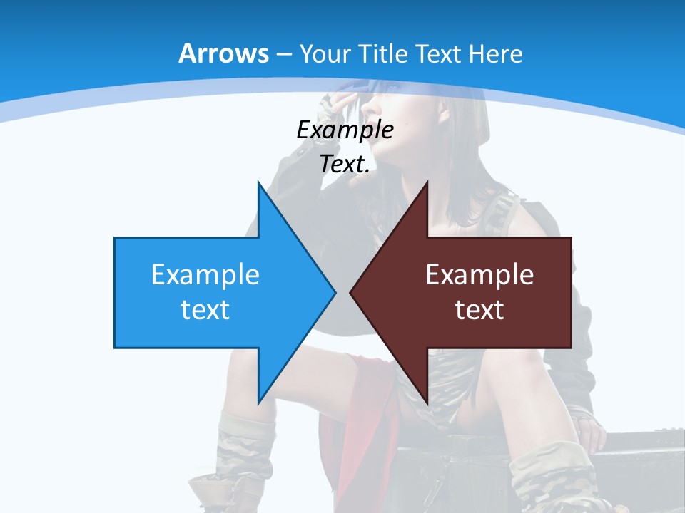 Girl Tempting Pin Up PowerPoint Template