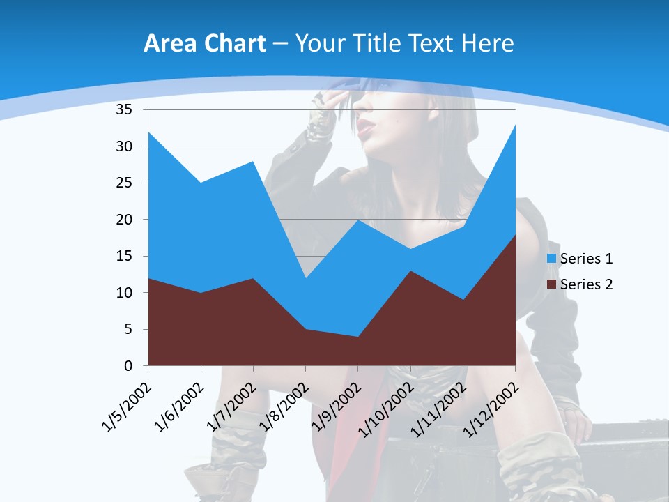 Girl Tempting Pin Up PowerPoint Template