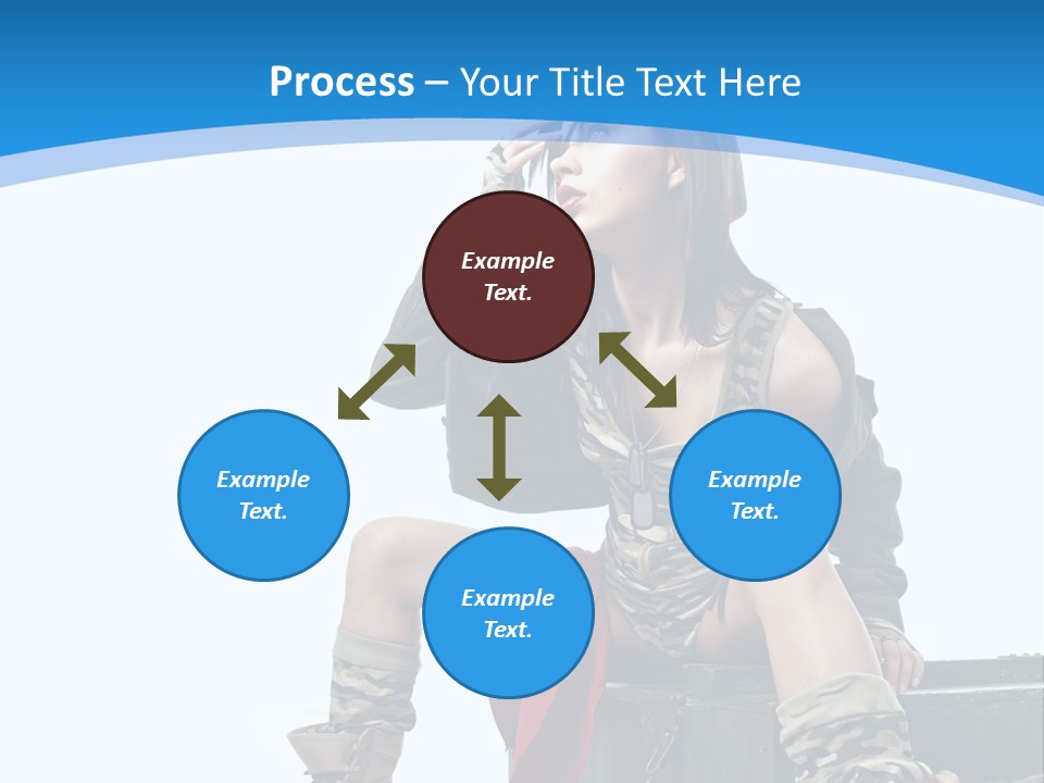 Girl Tempting Pin Up PowerPoint Template