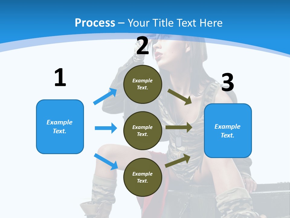 Girl Tempting Pin Up PowerPoint Template