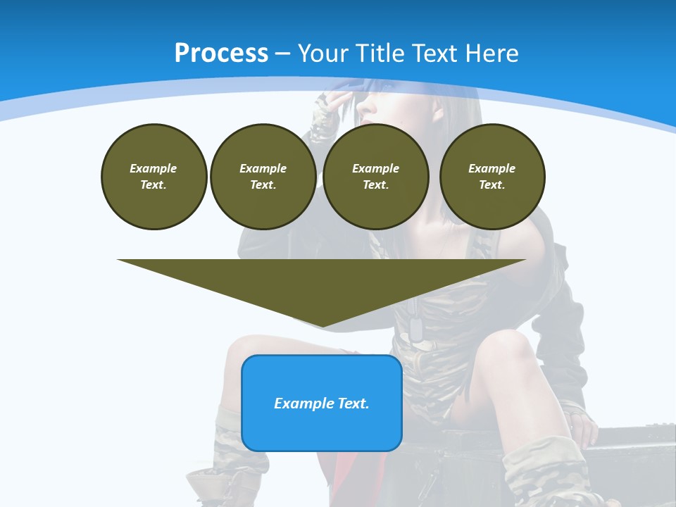 Girl Tempting Pin Up PowerPoint Template