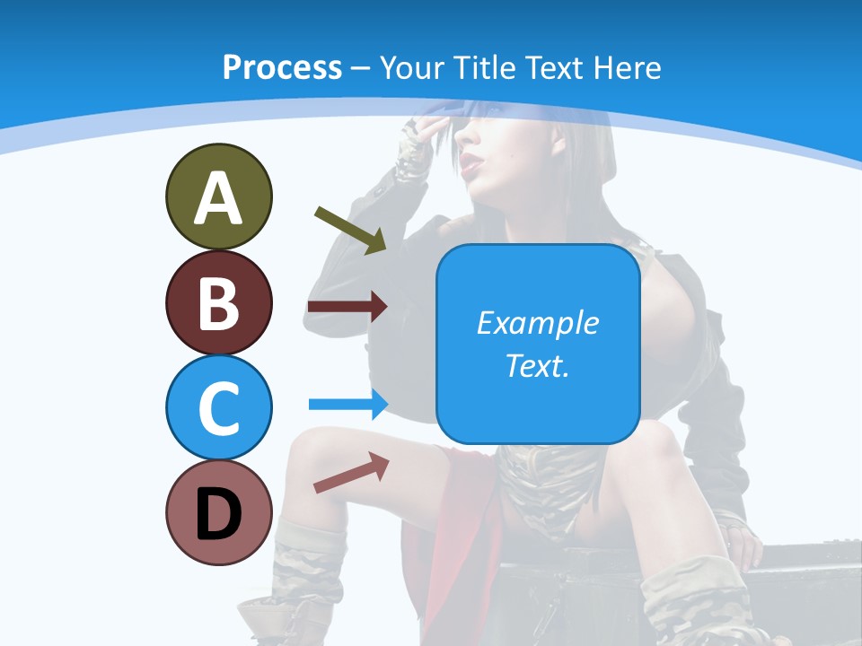 Girl Tempting Pin Up PowerPoint Template