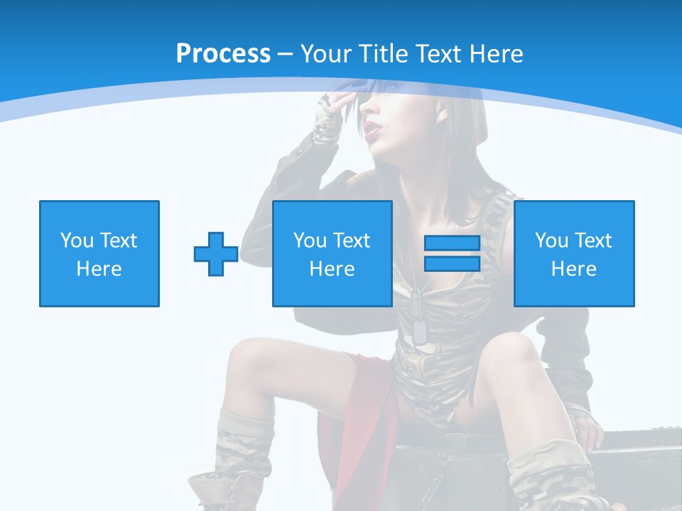 Girl Tempting Pin Up PowerPoint Template