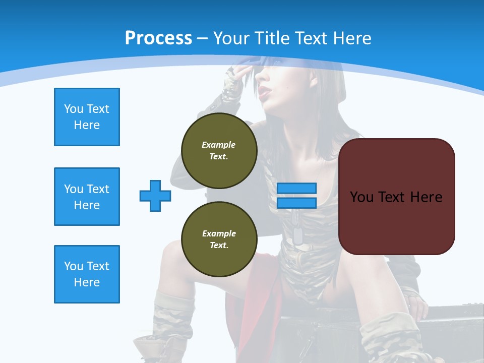 Girl Tempting Pin Up PowerPoint Template