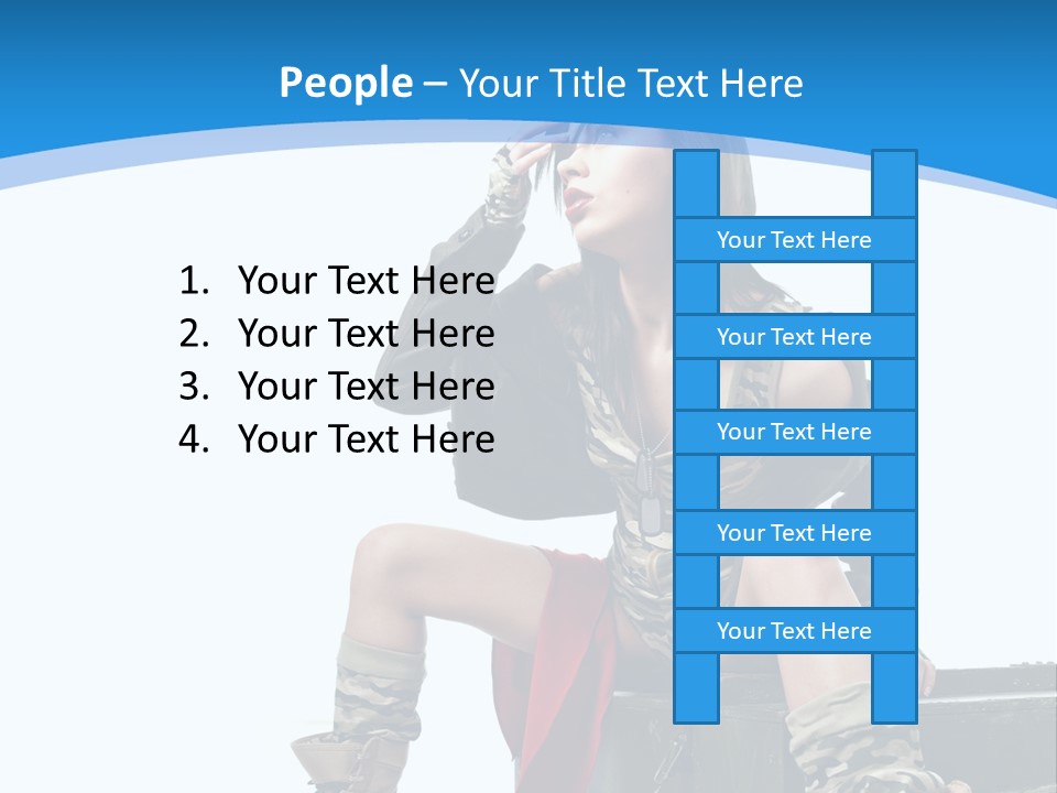 Girl Tempting Pin Up PowerPoint Template