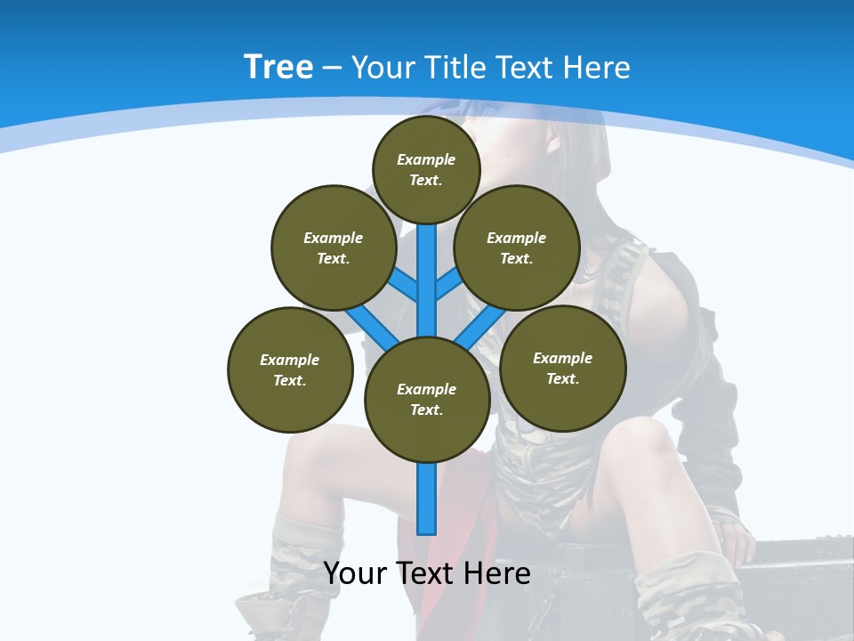 Girl Tempting Pin Up PowerPoint Template