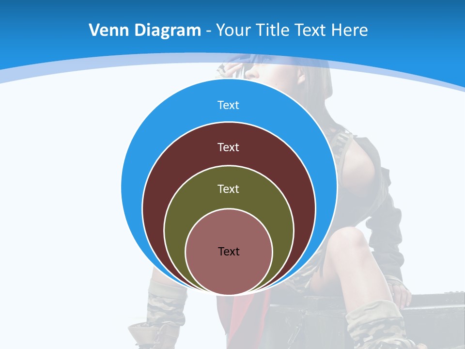 Girl Tempting Pin Up PowerPoint Template