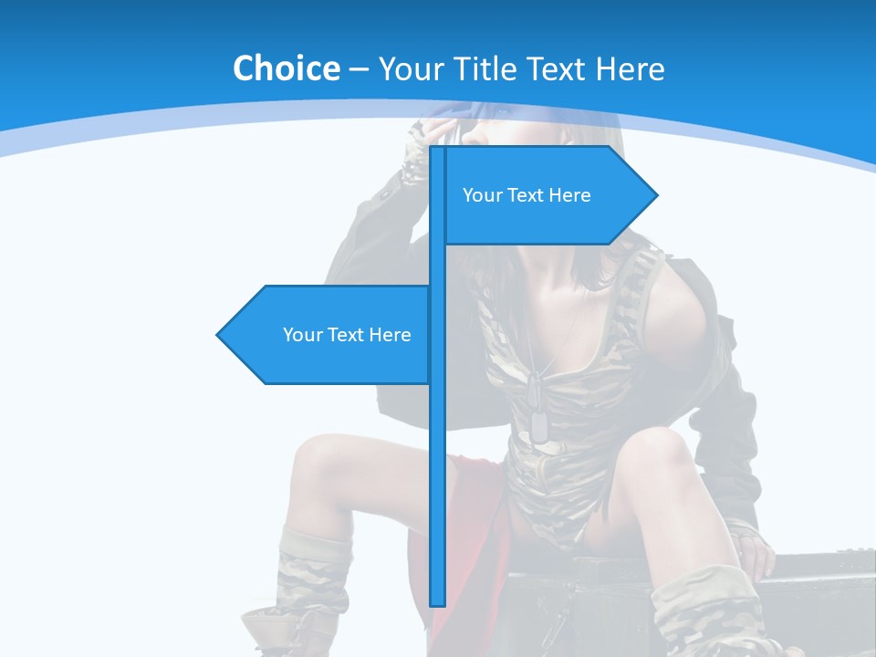 Girl Tempting Pin Up PowerPoint Template