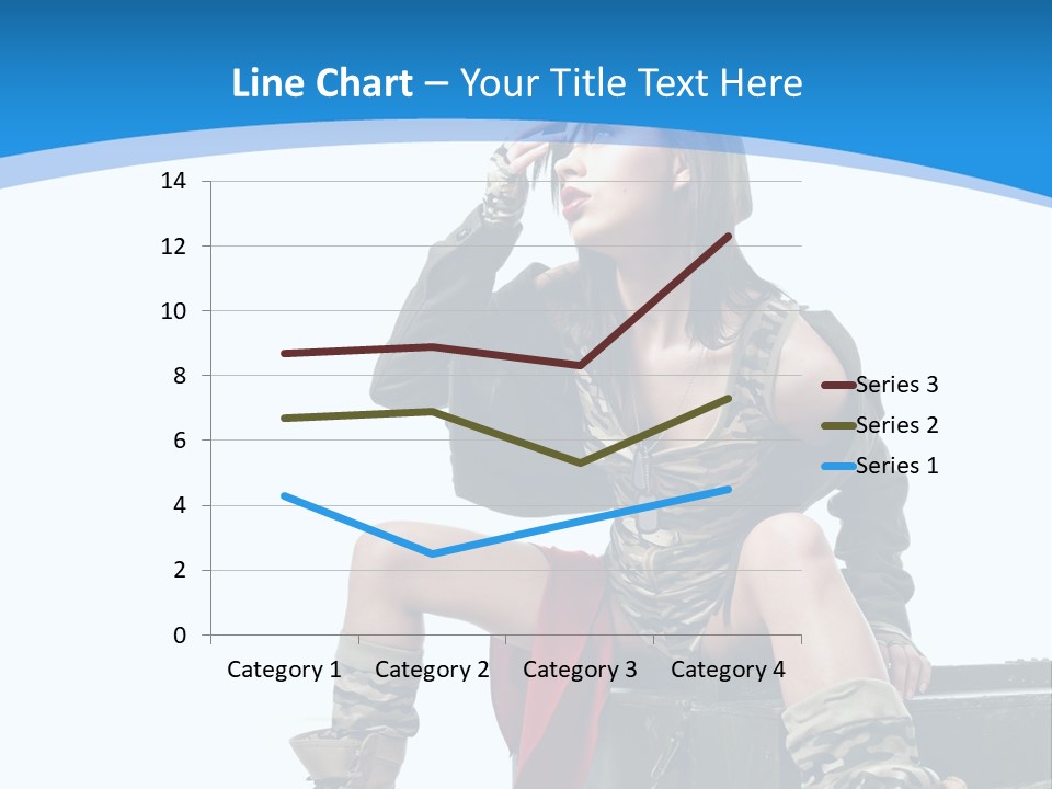 Girl Tempting Pin Up PowerPoint Template