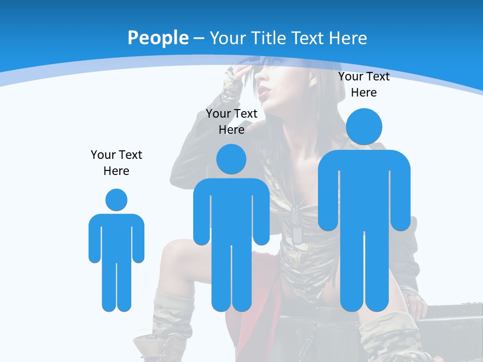 Girl Tempting Pin Up PowerPoint Template