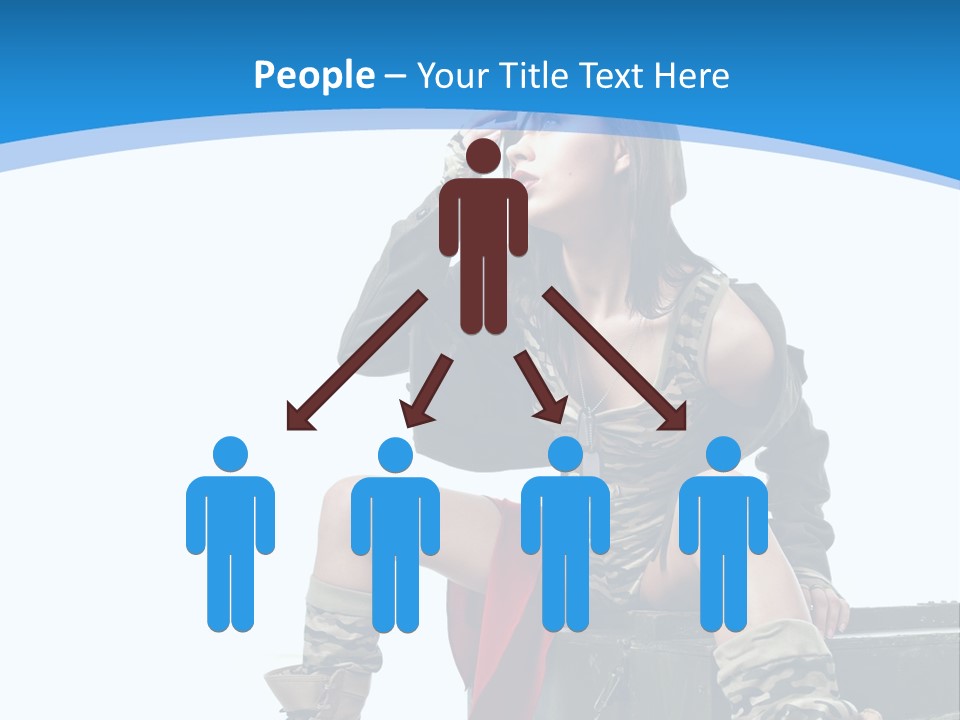 Girl Tempting Pin Up PowerPoint Template