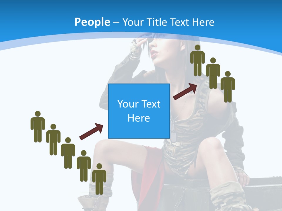 Girl Tempting Pin Up PowerPoint Template