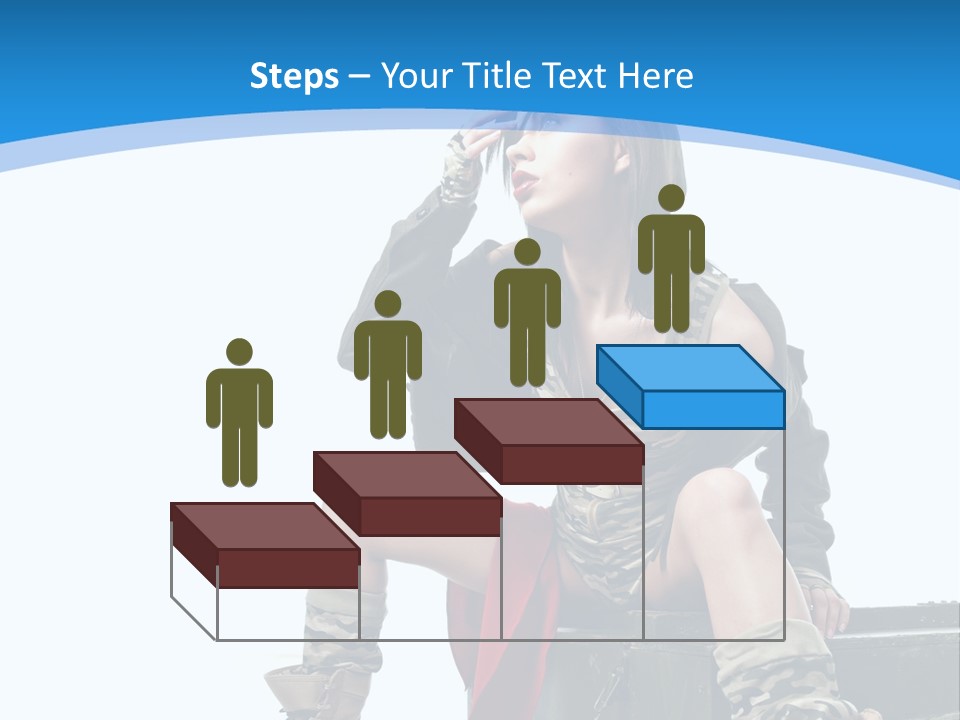 Girl Tempting Pin Up PowerPoint Template