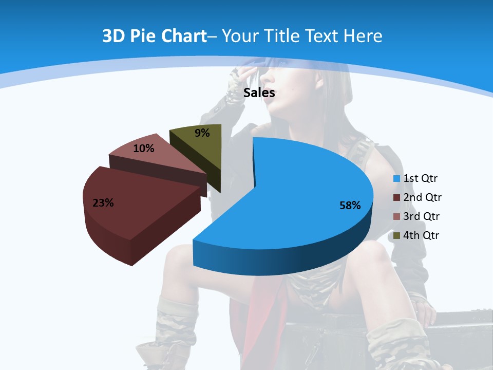 Girl Tempting Pin Up PowerPoint Template