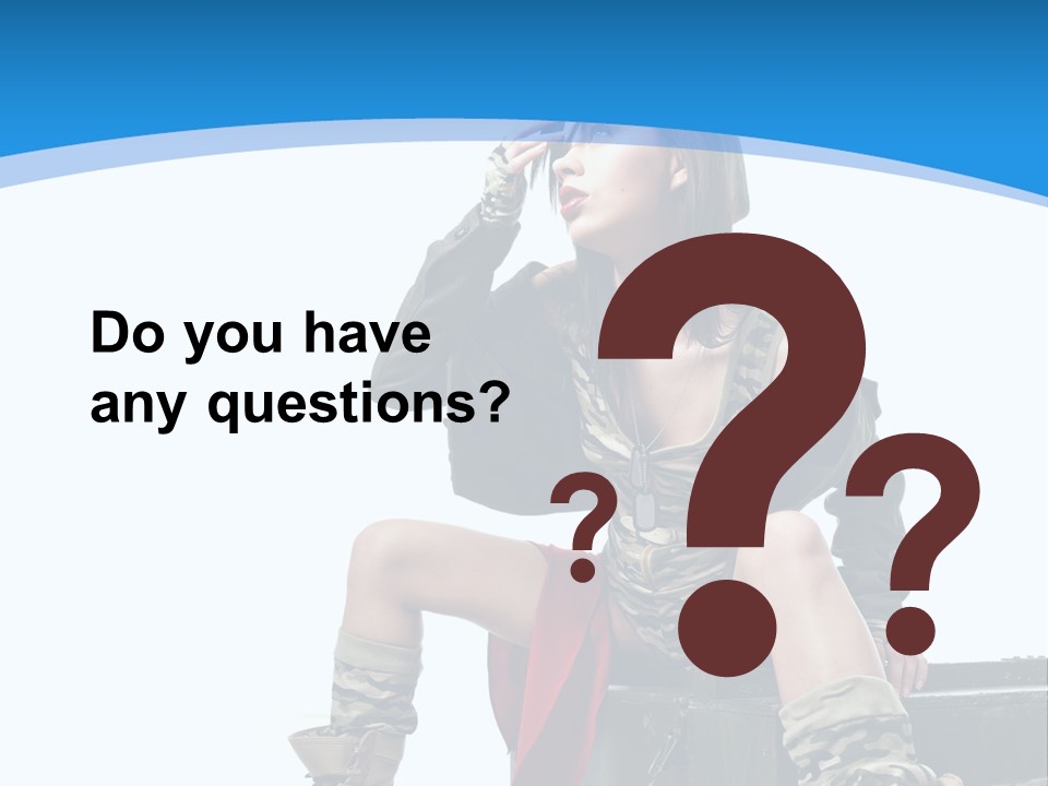 Girl Tempting Pin Up PowerPoint Template