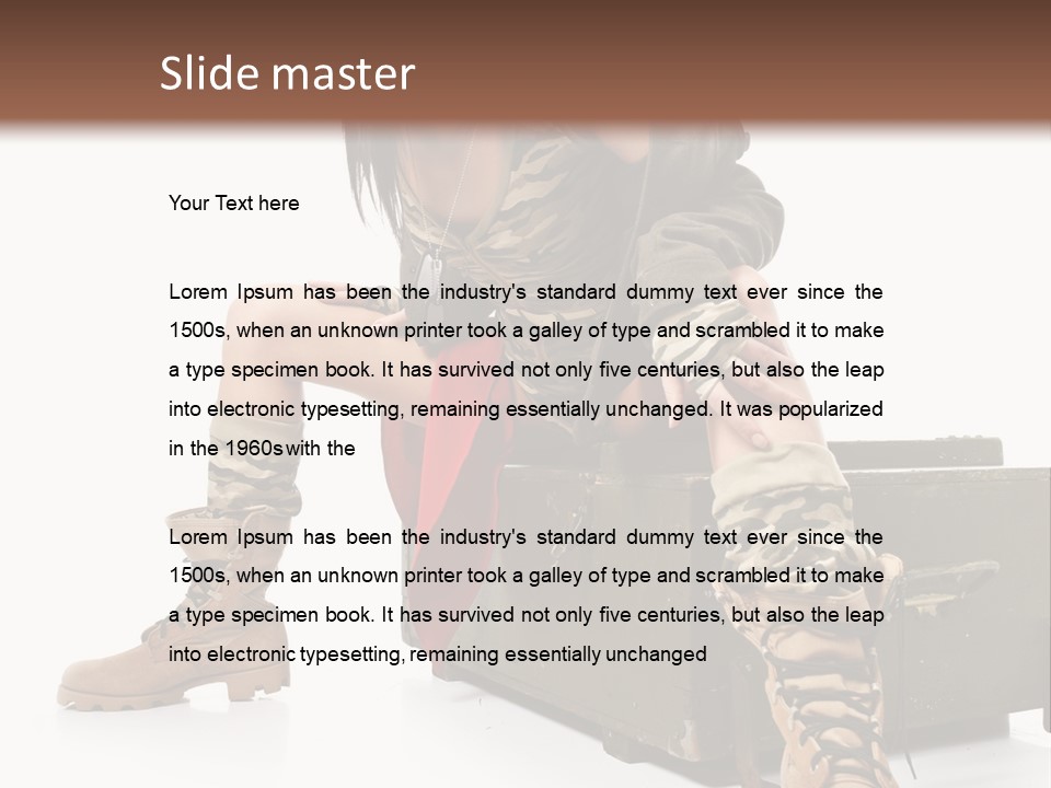 Cool Retro Styled Flag PowerPoint Template