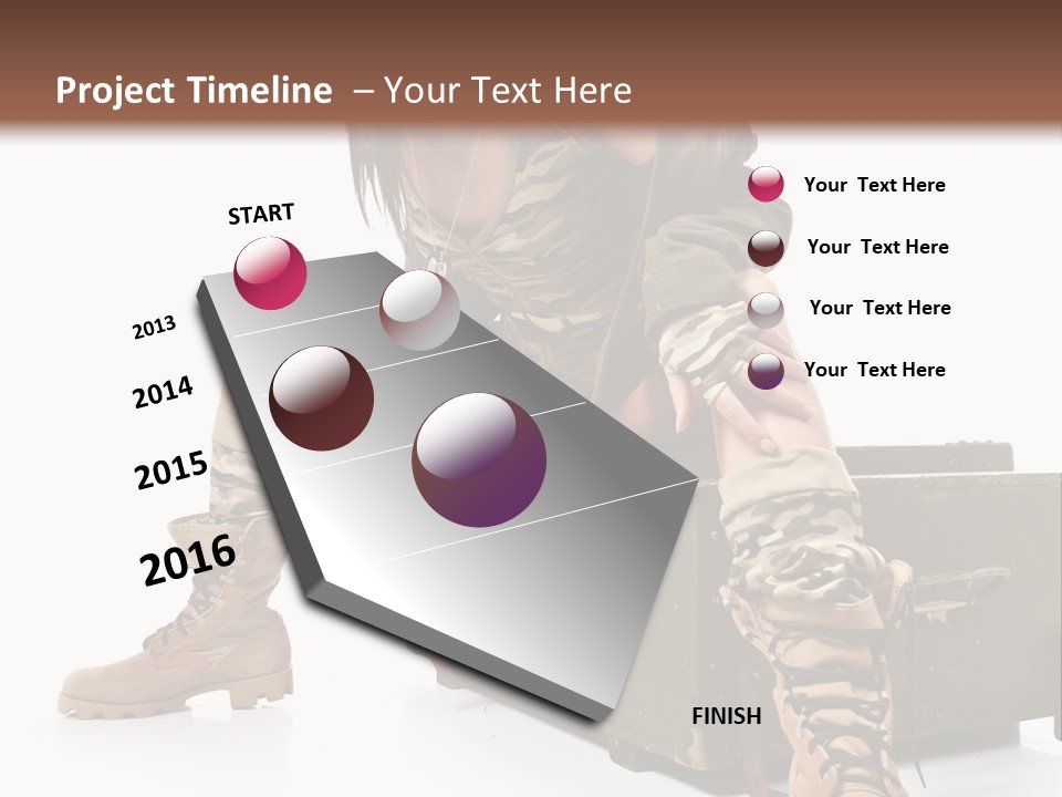 Cool Retro Styled Flag PowerPoint Template