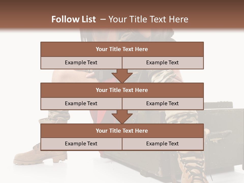 Cool Retro Styled Flag PowerPoint Template
