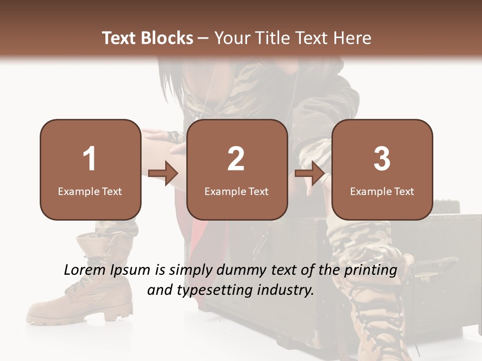 Cool Retro Styled Flag PowerPoint Template