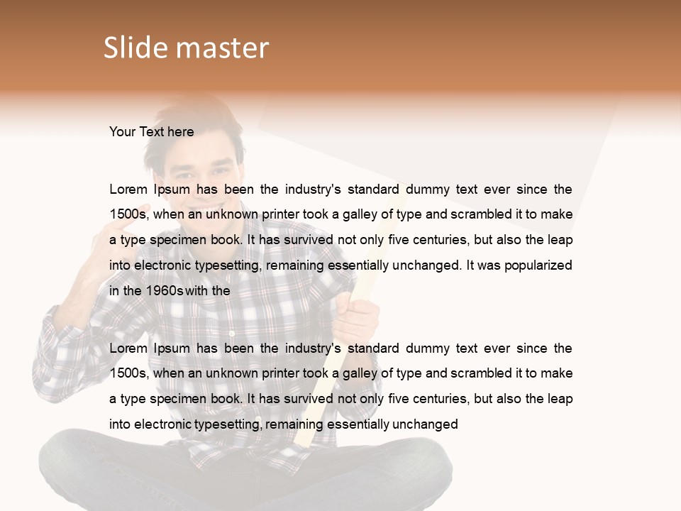 Trendy Teenager Toothy PowerPoint Template