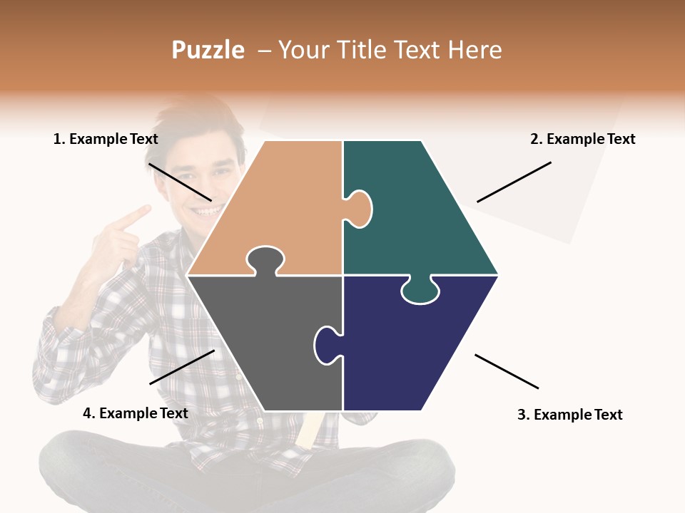 Trendy Teenager Toothy PowerPoint Template