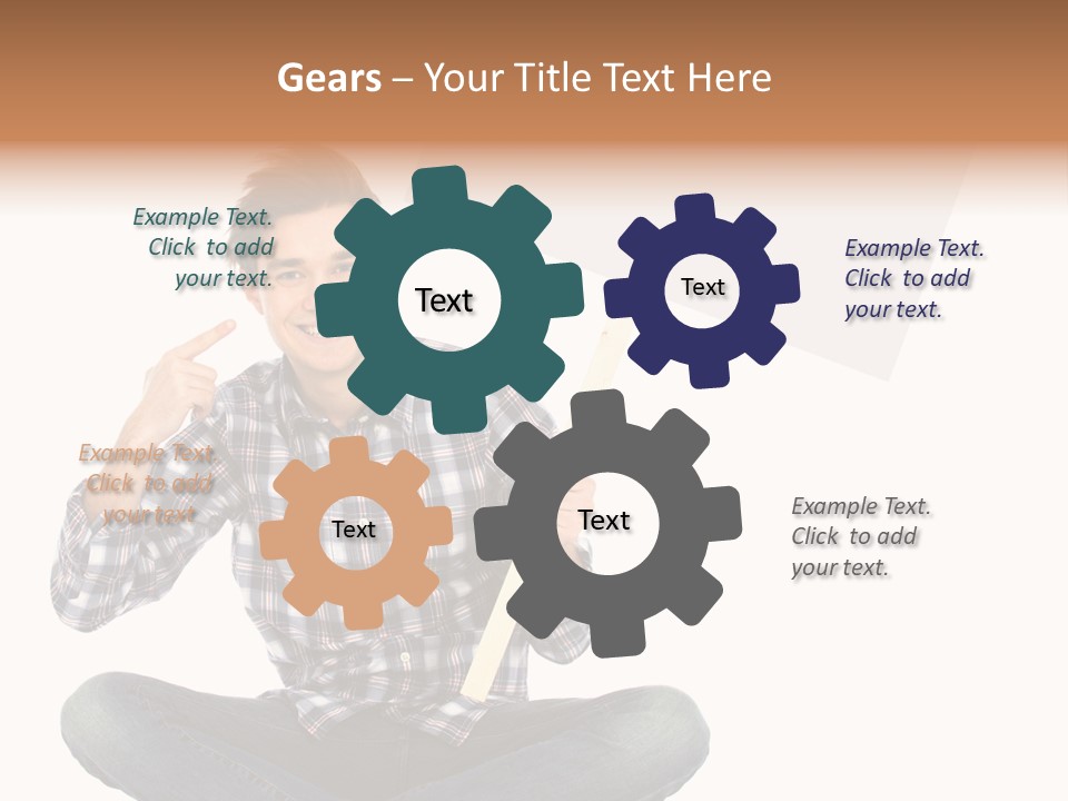 Trendy Teenager Toothy PowerPoint Template