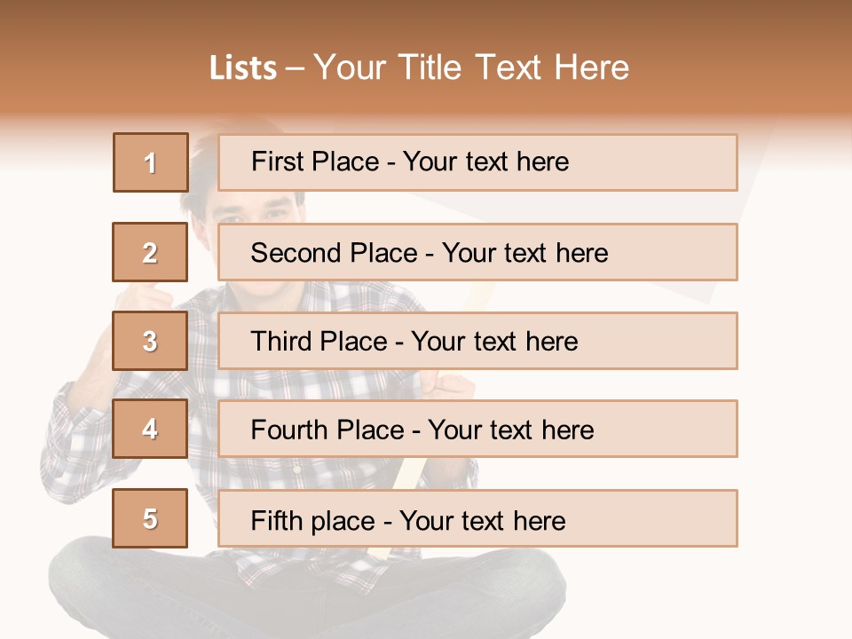 Trendy Teenager Toothy PowerPoint Template