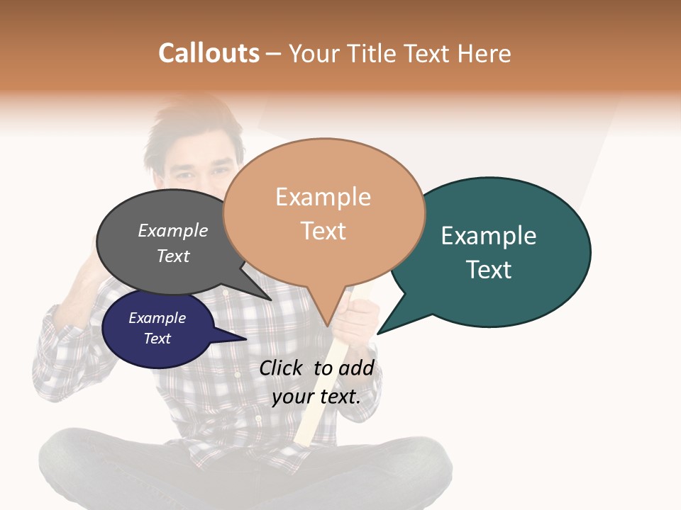 Trendy Teenager Toothy PowerPoint Template