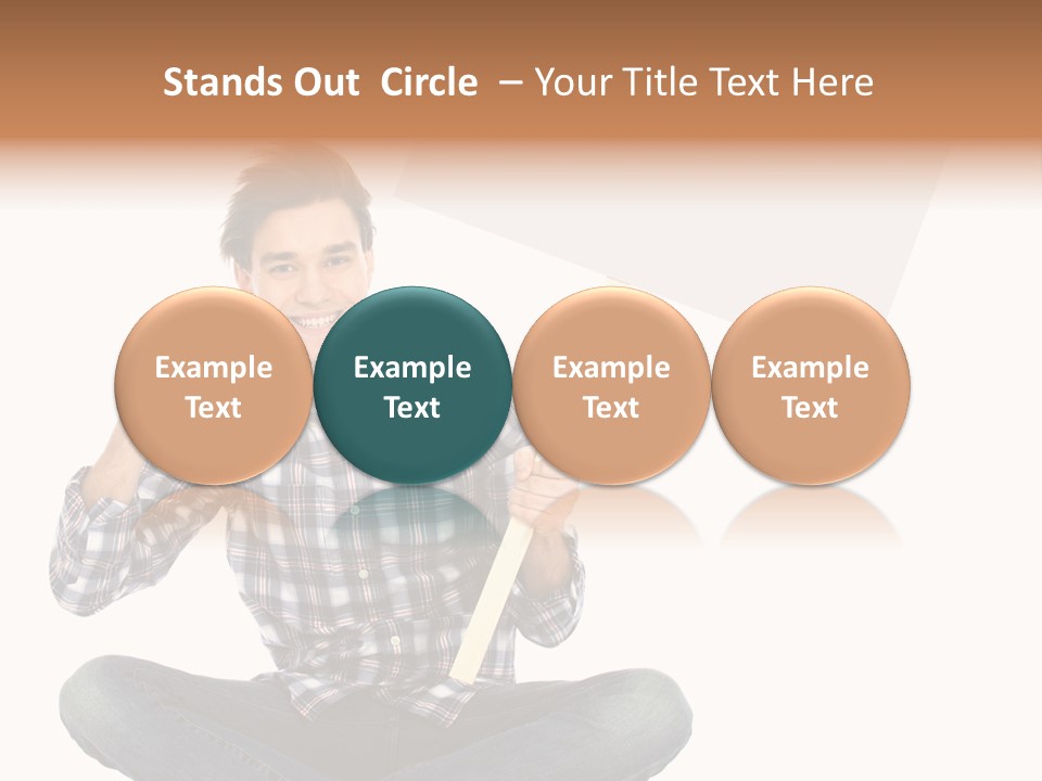 Trendy Teenager Toothy PowerPoint Template