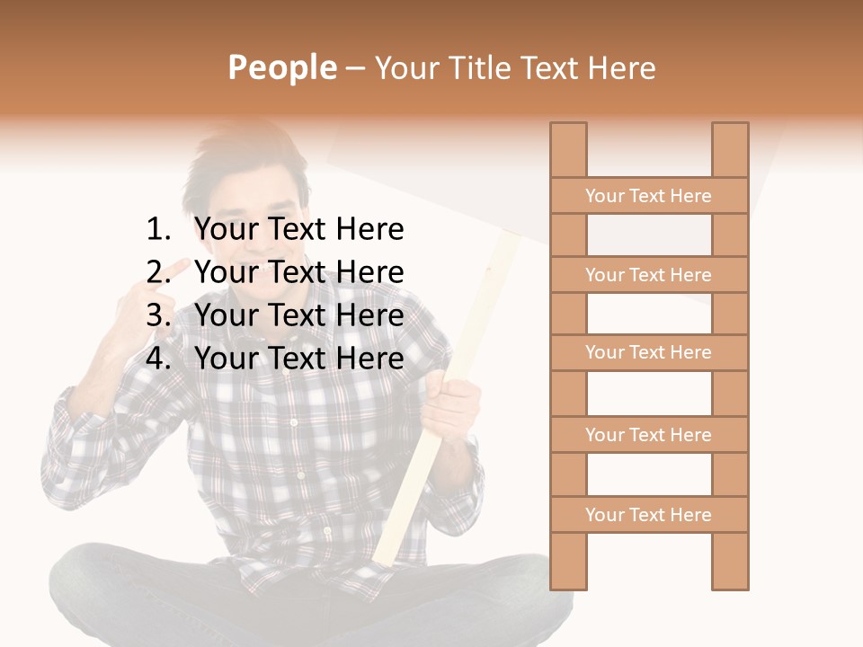 Trendy Teenager Toothy PowerPoint Template