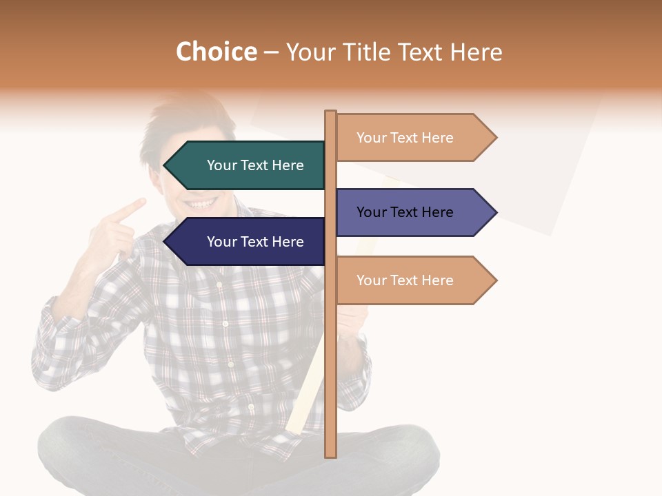 Trendy Teenager Toothy PowerPoint Template