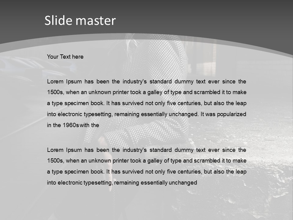 Pose Beauty Glamour PowerPoint Template