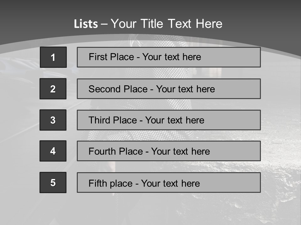 Pose Beauty Glamour PowerPoint Template