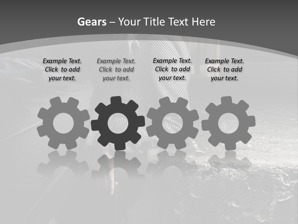 Pose Beauty Glamour PowerPoint Template