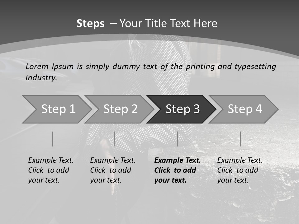 Pose Beauty Glamour PowerPoint Template