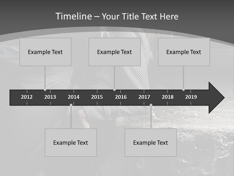 Pose Beauty Glamour PowerPoint Template