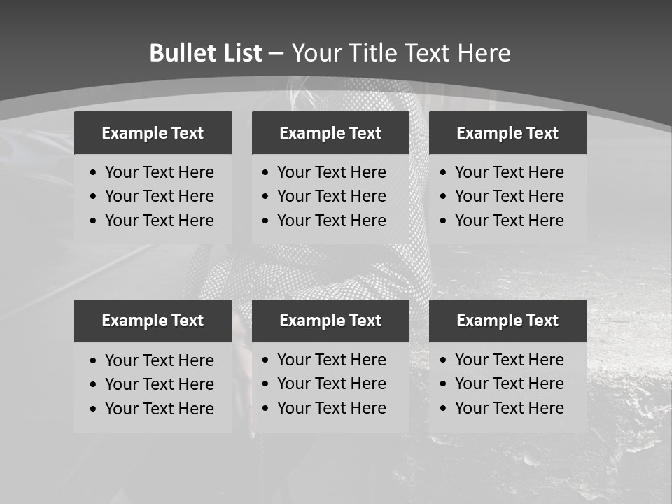 Pose Beauty Glamour PowerPoint Template