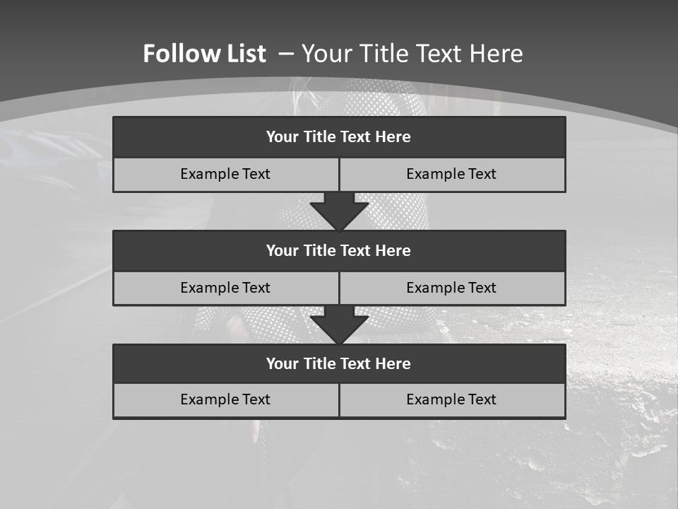 Pose Beauty Glamour PowerPoint Template