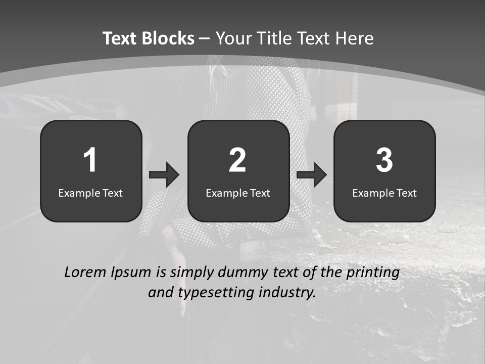 Pose Beauty Glamour PowerPoint Template